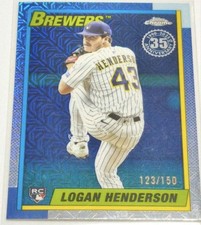 Logan Henderson MoJo 150 Brewers RC Topps Chrome 35th Collectible