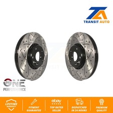 Front Coated Drilled Slotted Disc Brake Rotors Pair For Volvo XC60 KD-100073