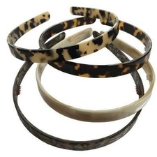 French Amie Handmade 1/2" Celluloid Non Brittle Hair Headband for Girls