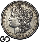 1878 Morgan Silver Dollar Coin, 8TF, XF+