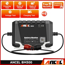 ANCEL 12V Car Battery Tester Charging Cranking Test Analyzer 100-2000CCA BM300