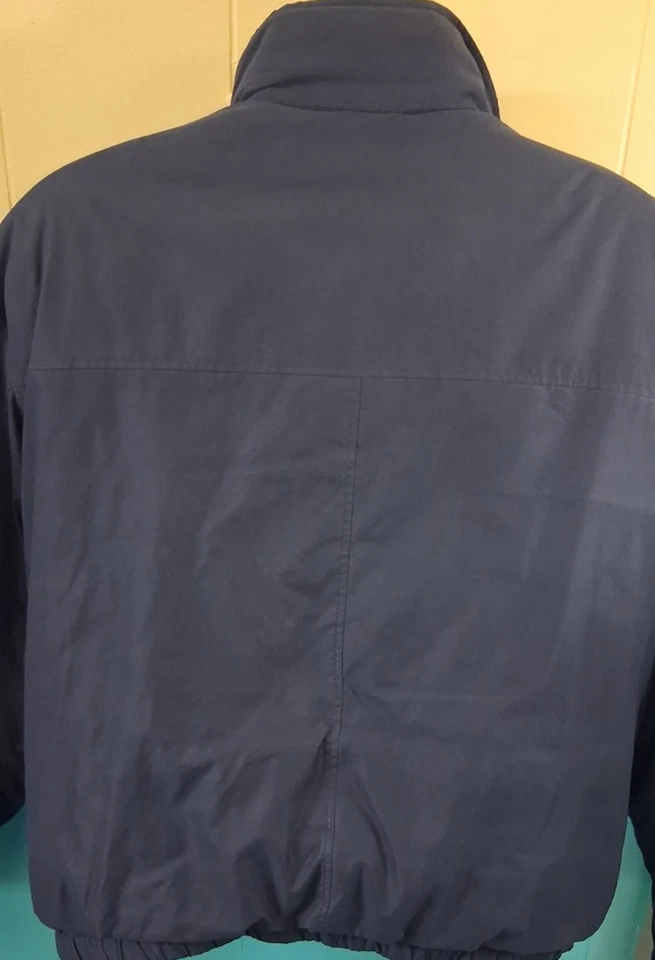 Men's Craft & Barrow Navy Double Zipper Jacket Size XL - Image 2 of 4