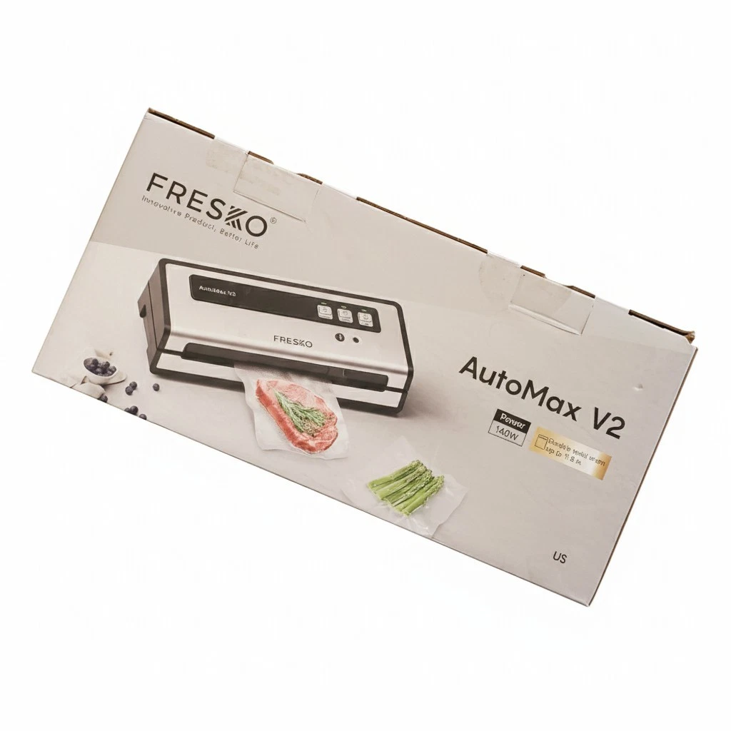 Fresko AutoMax V2 Vacuum Sealer – Double Heat Seal, Pulse Mode, Food Storage