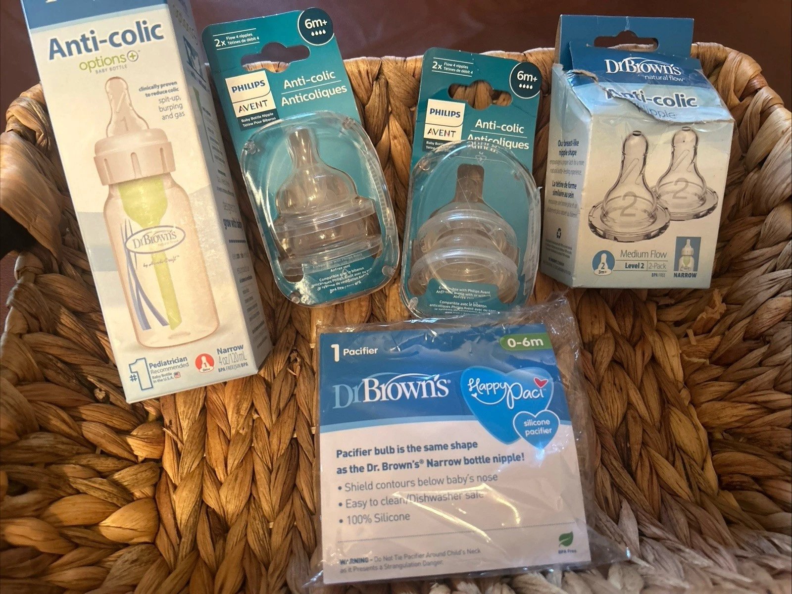 Dr. Brown & Phillips Avent Baby Anti-Colic Bundle New/Sealed
