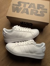 UK 9 - Adidas X Star Wars - Grand Court 2.0 - Darth Vader White JI2841 