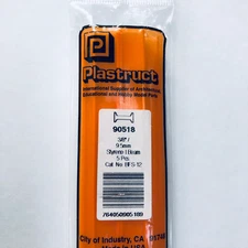 Plastruct 90518 Styrene I Beam 3/8"x 15" (5)
