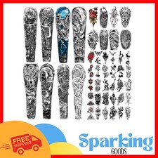 46 Sheets of Waterproof Temporary Tattoos for Stylish Self-Expression