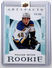 2022-23 Upper Deck Artifacts Rookie WILLIAM BITTEN 248 999 St. Louis Blues UD RC