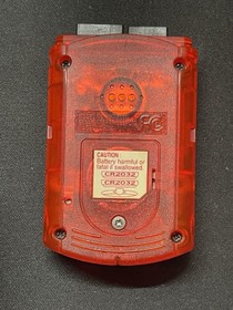 Sega Dreamcast Clear Red Controller + Matching Memory Card HKT-7700