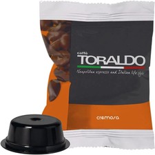 100 Capsule Caffè TORALDO Compatibili Lavazza A Modo Mio CREMOSA gusto CREMOSO