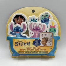 Disney Stitch Fun In The Tub - 6 Foam Pieces to Create Fun Scenes New