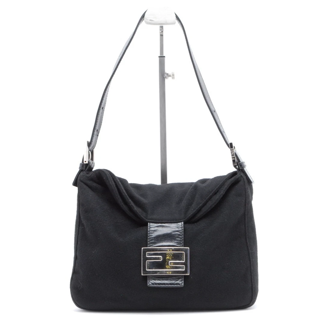 Fendi — Rare* FENDI Mamma Shoulder Bag Black Cotton