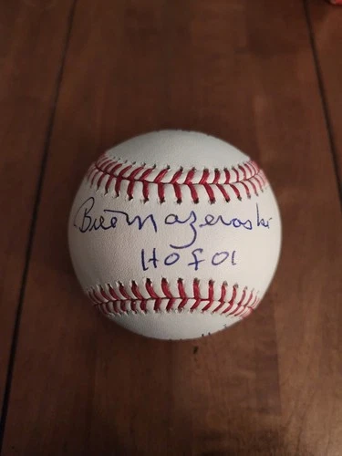 Bill Mazeroski JSA Autographed Baseball Inscriptions
