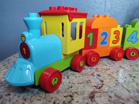 Retired 2017 LEGO Duplo 10847 Number Train (My First) -100% Complete w/o box