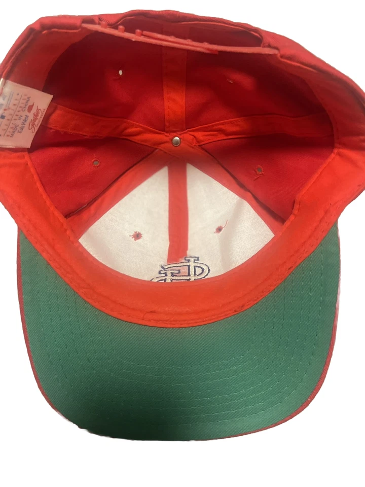 Vintage 1990s New Era MLB St Louis Cardinals Snapback Hat Ed’s West Signatures - Image 3 of 4
