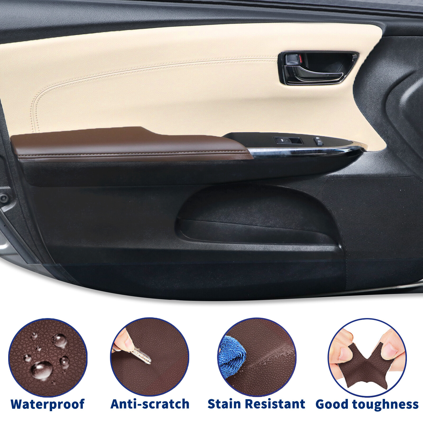 Fits 2013-2018 Avalon Toyota Console Lid Armrest & Door Panel Cover Fits 2013-2018 Avalon Toyota Console Lid Armrest & Door Panel Cover