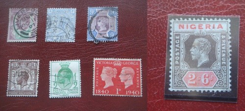 KONVOLUT ALTE BRIEFMARKEN AUS VEREINIGTEM KÖNIGREICH UND KOLONIEN - REF 20