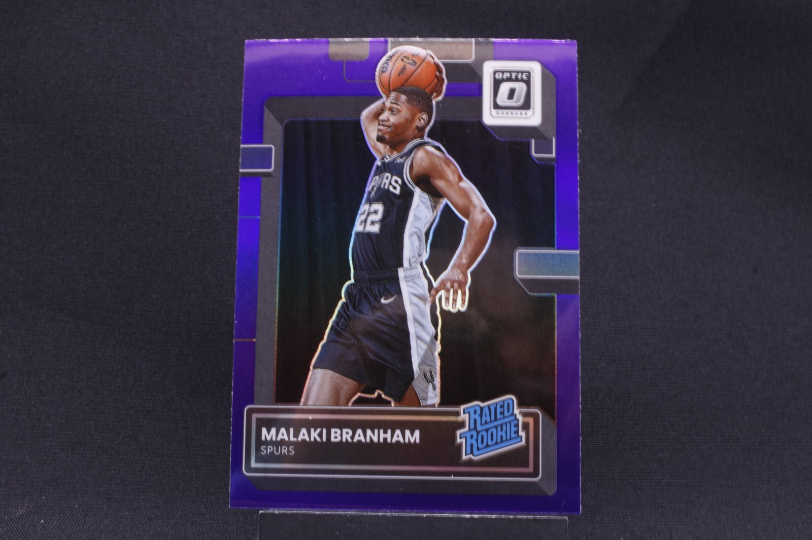 2022-23 NBA PANINI OPTIC MALAKI BRANHAM RC RATED ROOKIE PURPLE PRIZM # 222