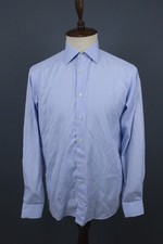 Eton Contemporary Blue Long Sleeve Button Down Dress Shirt Size 41 / 16