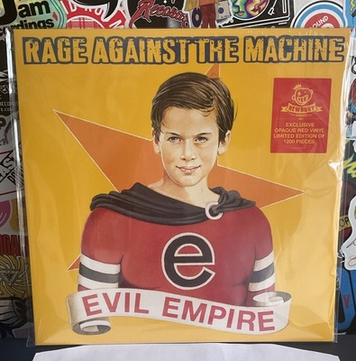 RAGE AGAINST THE MACHINE Evil Empire NEW RED VINYL W/HYPE STICKER/1200