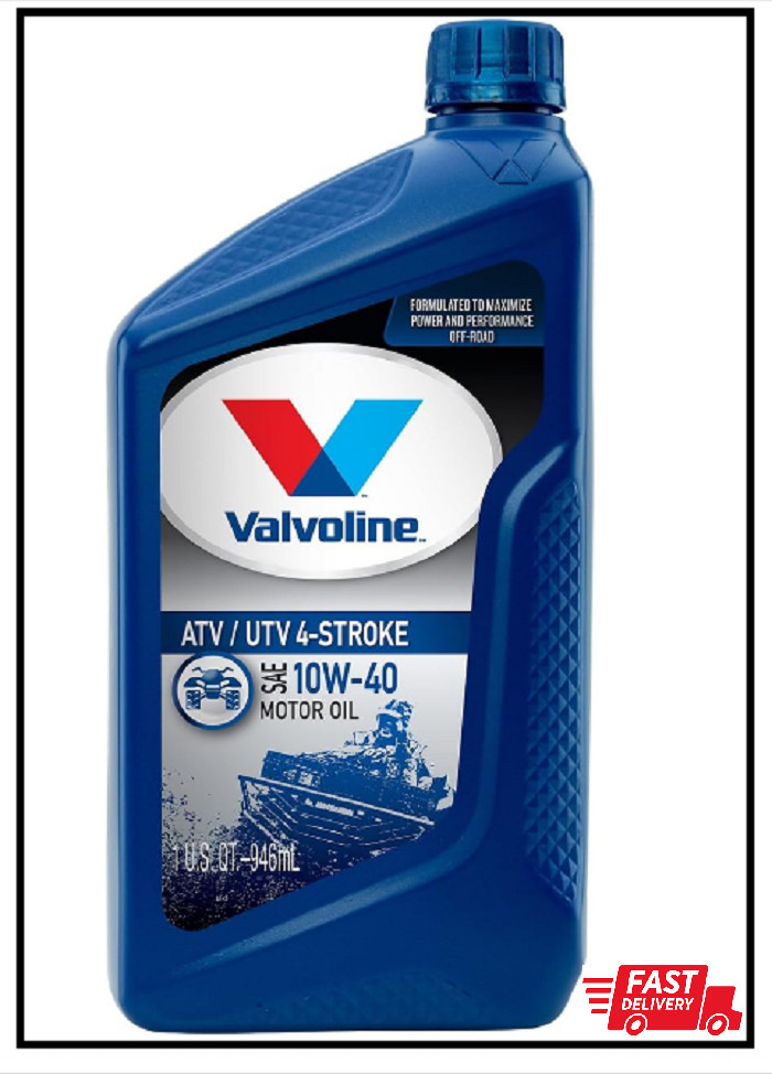 Valvoline 4-Stroke ATV/UTV SAE 10W-40 Motor Oil 1 QT, Case of 6