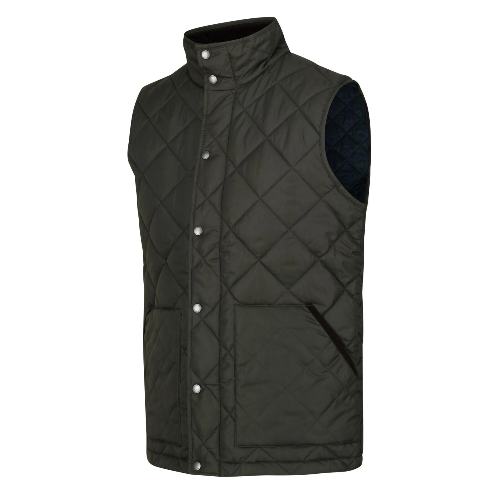 Regatta Mens Londyn Quilted Insulated Bodywarmer Gilet Dark Khaki