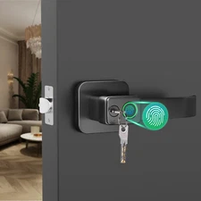 Fingerprint Smart Door Knob Keyless Handle Biometric Lock Touch Metal Deadbolt