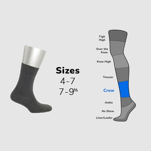 Cosyfeel® Women Crew Dress Socks 4-Pack Cotton Material Durable Seamless Toe - Picture 38 of 80