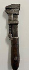 Antique Coes Pipe Wrench - Wood Handel - Worcester MA
