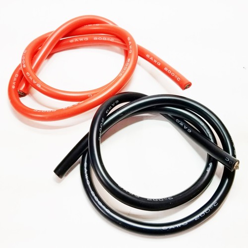 RCP RC Wire 6 awg, 8 awg, 10 awg, or 12 awg - 3 Feet Red & 3 Feet Black - Picture 2 of 23