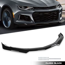 Gloss Black Front Bumper Lip Splitter ABS Fits For 16-22 Chevy Camaro 1LE Style