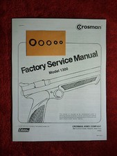 Crosman 1300 Air Pistol One 1 O-Ring Seal Kit Factory Service Manual Guide