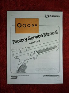 Crosman 760 Factory Service Manual 1966 To 1977 Version Expl