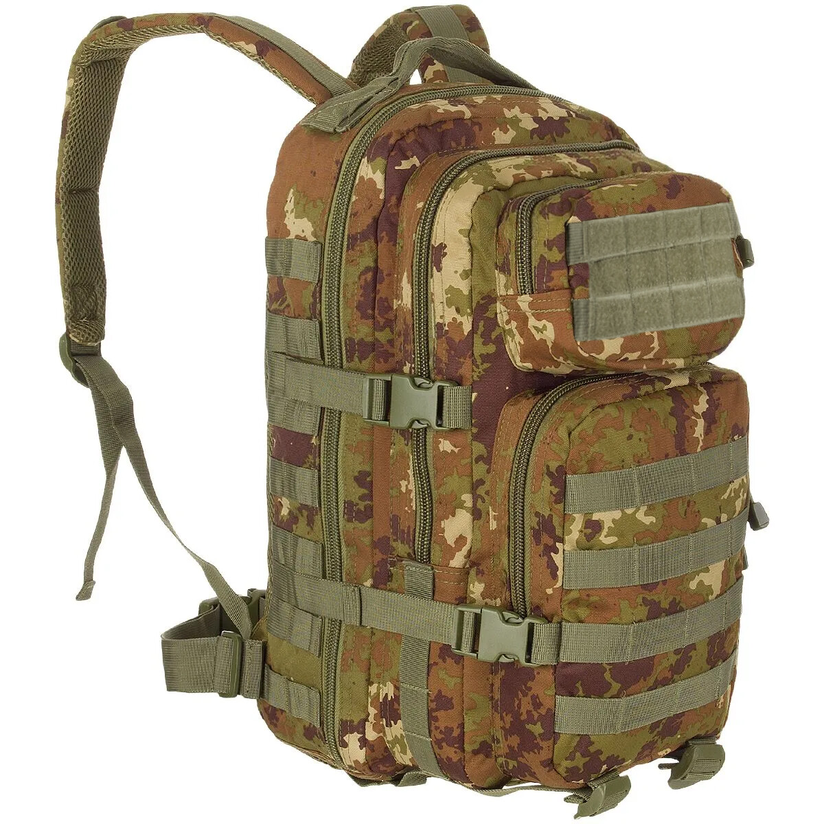 MOLLE Assault Day Pack Military Patrol Cadet Rucksack 20L Vegetato Woodland  Camo