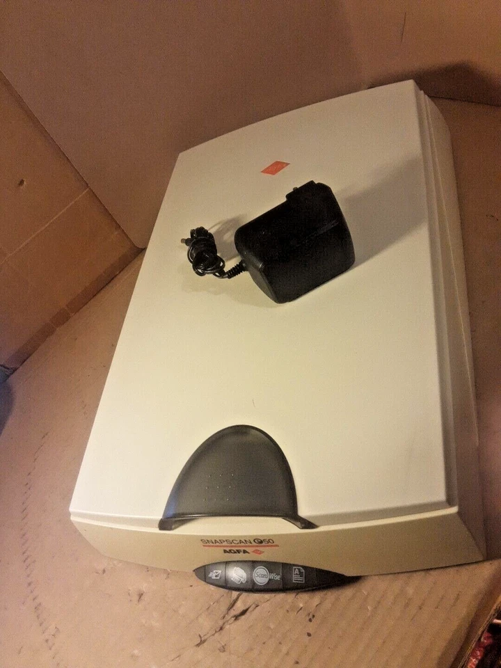 Agfa Snapscan E50 flatbed A4 scanner USB A4 paper, for MAC/PC + PSU - Image 2 of 4