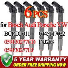 6x Diesel Injector CR for Bosch Audi Porsche VW 3.0 TDI 059130277CD 059130277EJ
