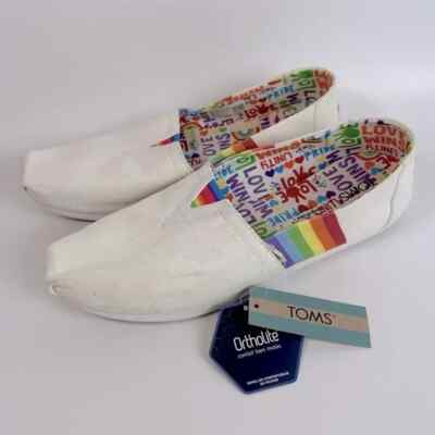 NWT TOMS Ortholite Pride 2021 Rainbow Womens Shoes