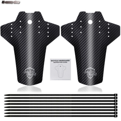 Garde-boue VTT Universel 2 Pièces - Noir - Avant Et Arrière