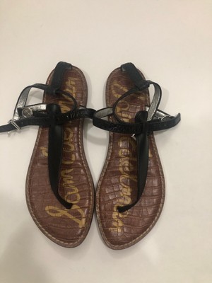 Sam Edelman Gigi Black Thong Sandals Size 6.5M Black | eBay
