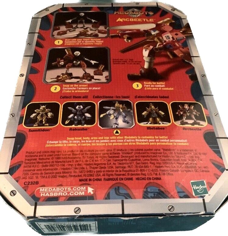 New! 2002 METABOTS ARCBEETLE Figure 82074/82060 ASST. Hasbro Sealed! FREE SHIP! - Image 4 of 4