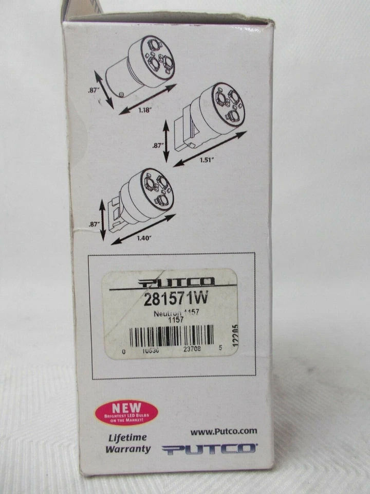Putco Lighting 281571W Neutron LED White Bulb 1157 Set of 2 - Image 4 of 4
