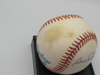 Bill Robinson Autographed NL Baseball Beckett Authentic 1986 NY