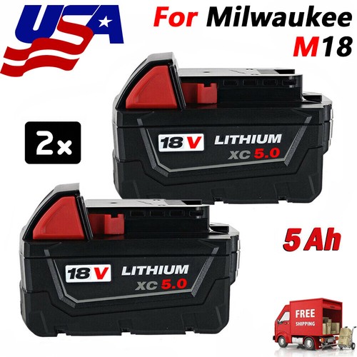 2-PACK 18V 5.0AH Lithium ION Battery 