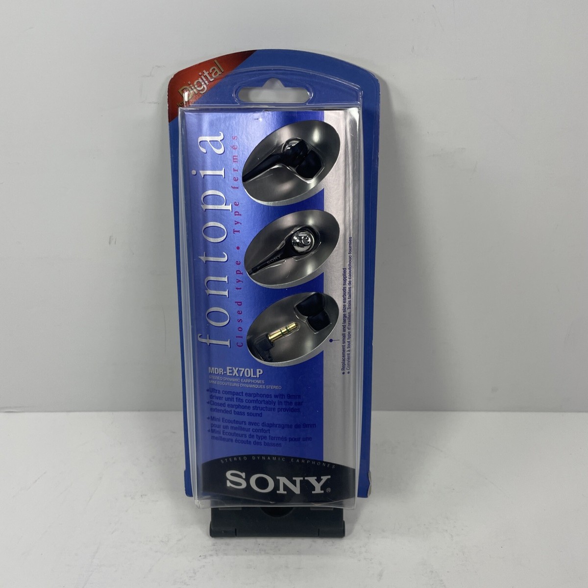 NOS Vintage Sony MDR-EX70LP Stereo Dynamic Earphones Fontopia