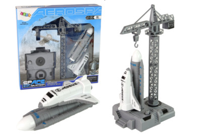 Set AeroSpace Fahrzeuge Astronaut Rakete Flugzeug Startrampe bewegliche Teile Spielzeug
