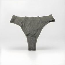 Savage X Fenty Cotton Essentials Lace-Trim Mid-Rise Thong Panty Size XL