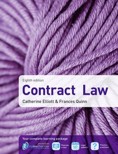 Contract Law By Catherine Elliott, Frances Quinn. 9781408258118