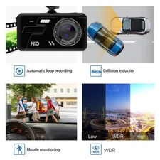 Dual Dash Cam G-sensor Car Camera Night Vision Front and Rear Parking Monitor US