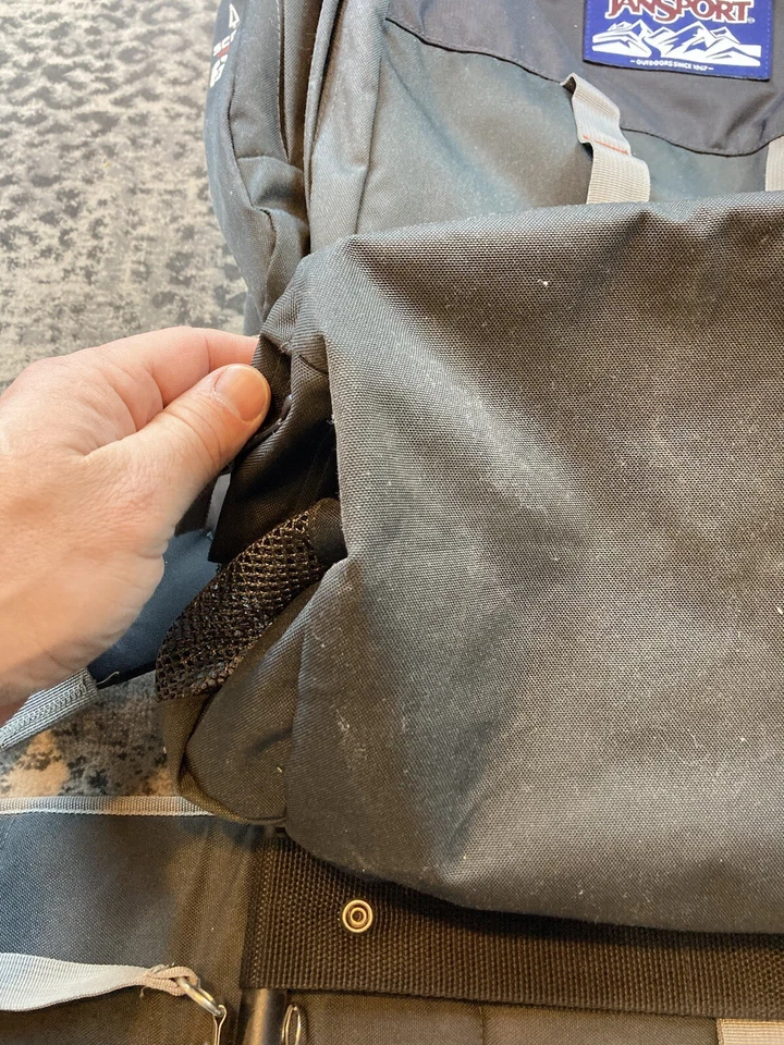 Mochila de Senderismo Ligera Marco Externo Jansport Scout 63 Gris Paquete Camping Foto 3 de 4