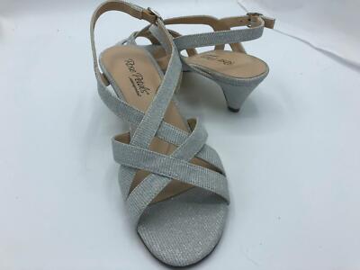 Rose Petals by Walking Cradles Lassie Strappy Sandals (2198,2199) Silver Sparkle